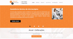 Desktop Screenshot of ancal.com.br